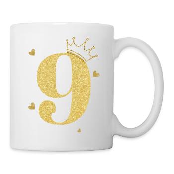 9th anniversary golden crown - Mug - white - Right