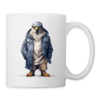 Hawk Graffiti. Predatory street style. - Mug - white - Right
