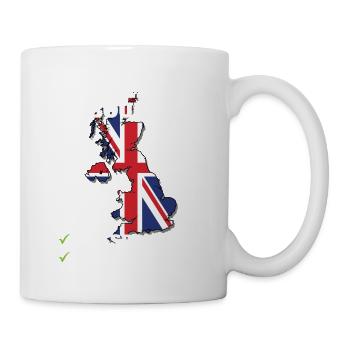 Voyage à destination de la Grande-Bretagne Drapeau britannique - Mug blanc - blanc - Droite