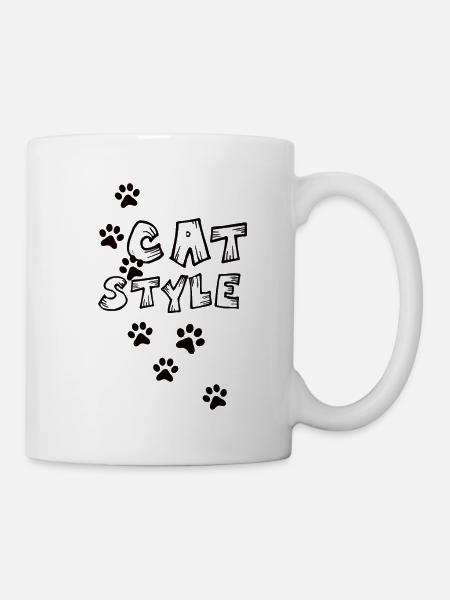 Cat Style - Tasse - Weiß