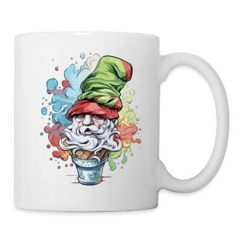 Lutin dans le cornet de glace - Mug blanc - blanc - Droite