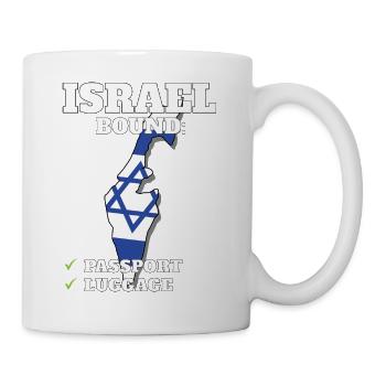 Israël Bound Country Travel Vacances drapeau israélien - Mug blanc - blanc - Droite