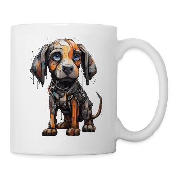 Cyber Pup: tech streetwear for puppies - Mug - white - Right