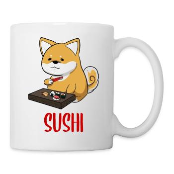 Shiba Inu Chien Sushi Japon Akita I Cadeau - Mug blanc - blanc - Droite
