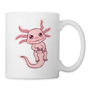 Mignon rose kawaii Axolotl Animal Lover Fish - Mug blanc - blanc - Droite