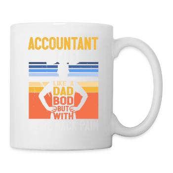 Funny CPA Quote Accountant Bod Like A Dad Bod - Mug - white - Right