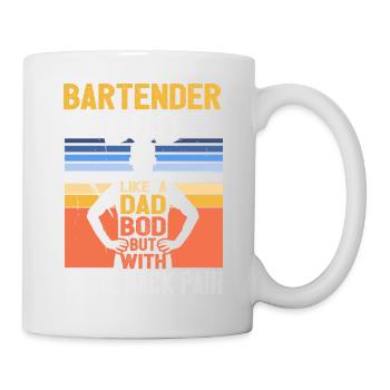 Bartender Bod Like A Dad Bod Biology Teacher - Mug - white - Right