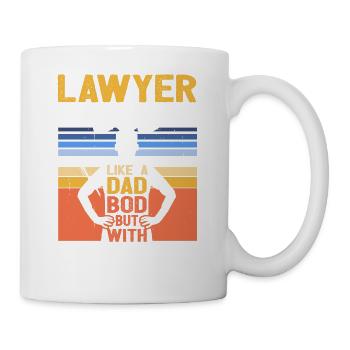 Avocat Bod Like A Dad Bod Drôle d’avocat Citation - Mug blanc - blanc - Droite