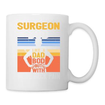Chirurgien Bod comme un papa Bod Spécialiste en chirurgie - Mug blanc - blanc - Droite