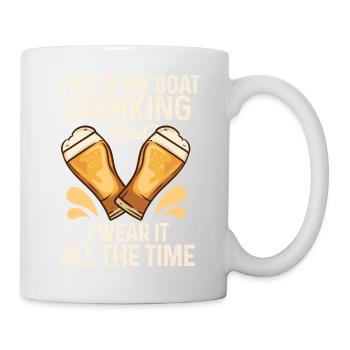 Das ist mein Boot, das ich trinke, ich trage es im - Tasse - Weiß - Rechts
