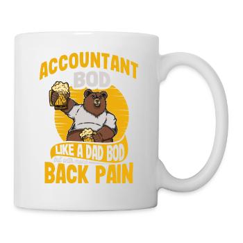 Funny CPA Quote Accountant Bod Like A Dad Bod - Mug - white - Right