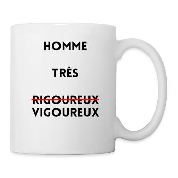 LOGO Homme très vigoureux 2 - Mug blanc - blanc - Droite