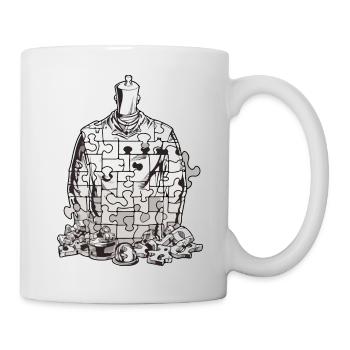 Puzzle ziehen - Tasse - Weiß - Rechts