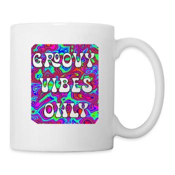 Groovy Vibes Only - Mug - white - Right