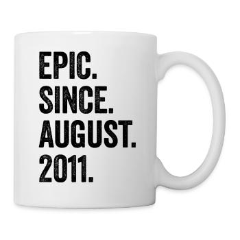 12. Geburtstag 12 Jahre Epic Since August 2011 - Tasse - Weiß - Rechts