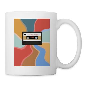 Retro Kasette - Tasse - Weiß - Rechts