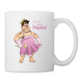 Ich bin heute Prinzessin v2 - Tasse - Weiß - Rechts