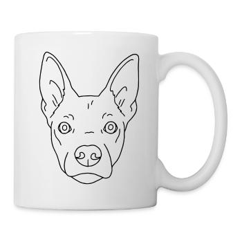 Hund - Tasse - Weiß - Rechts