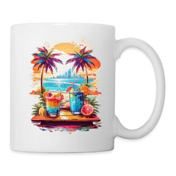 sea,sun & cocktails - Mug blanc - blanc - Droite