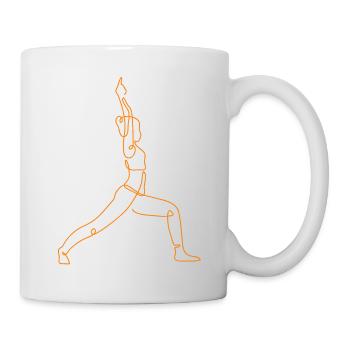 3 Sanchalanasana Yoga | 6ème Flame GoldRuby - Mug blanc - blanc - Droite