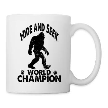 Hide and seek world champion - Mug blanc - blanc - Droite