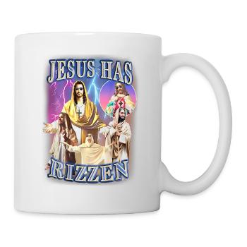 Jesus Has Rizzen - He Is Rizzen Jesus Rizz - Mug blanc - blanc - Droite