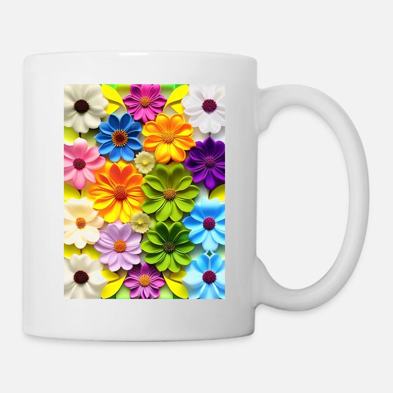 Floral 50 - Mug blanc - blanc