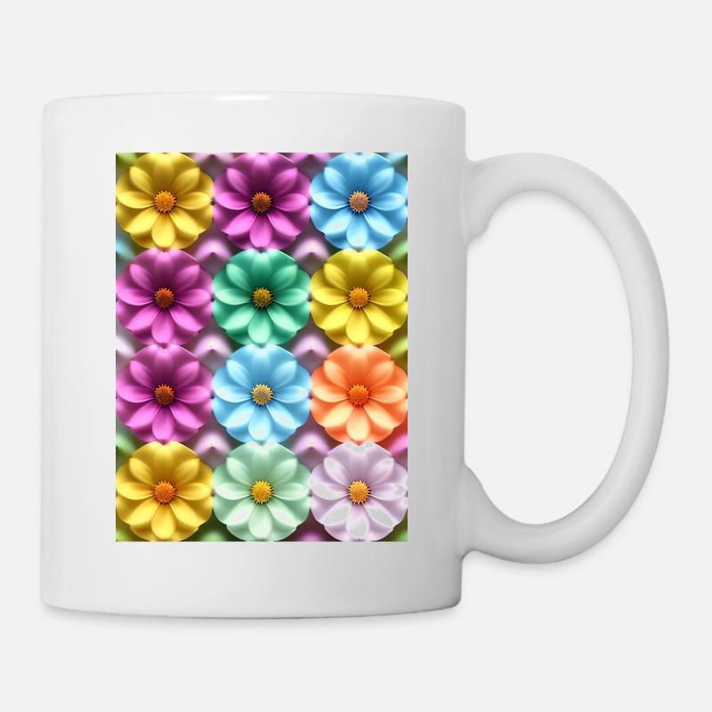 Blumen 221 - Tasse - Weiß