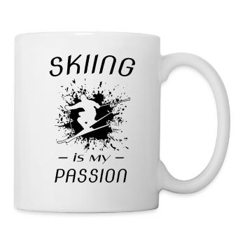 skiing ski - Tasse - Weiß - Rechts
