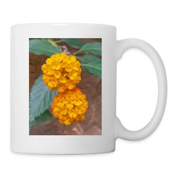 Lantana auch spanische Flagge Wandelröschen Lantana - Tasse - Weiß - Rechts