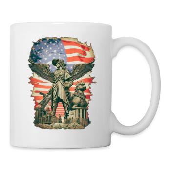 Steampunk American Flag - Mug - white - Right