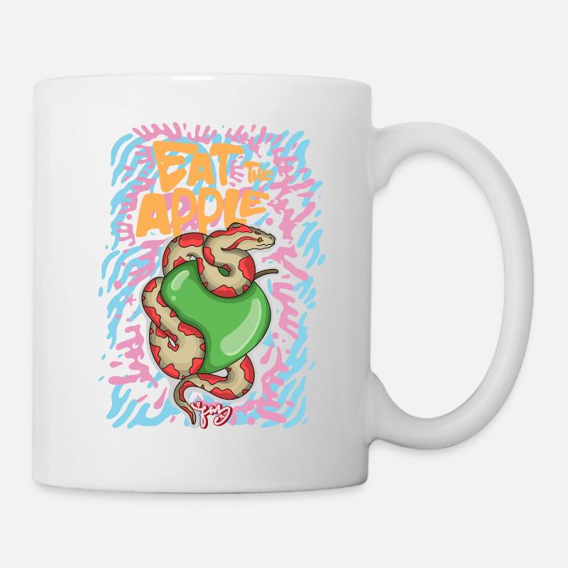 Mangez la pomme - Mug blanc - blanc