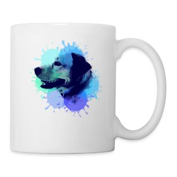 Labrador, Golden Retriever,Watercolor, painting - Mug - white - Right