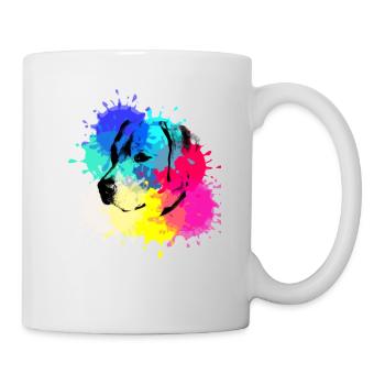 Labrador, Golden Retriever,Watercolor, painting - Mug - white - Right