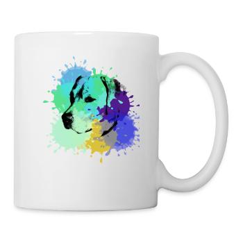 Labrador, Golden Retriever,Watercolor, painting - Mug - white - Right