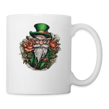 Leprechaun / Leprechaun / Vert / Gingembre / Irlande - Mug blanc - blanc - Droite