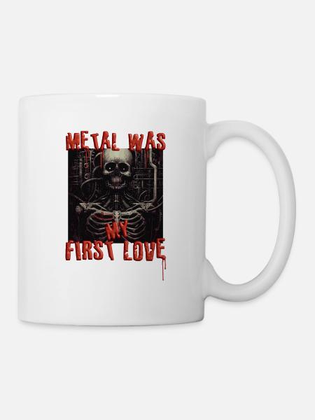 Metal was my first love - Tasse - Weiß