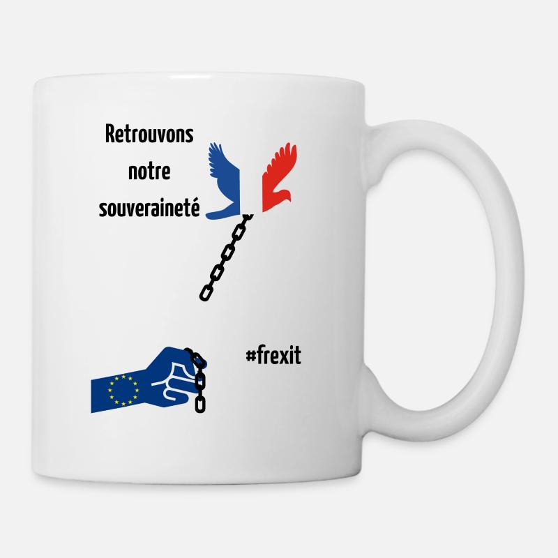 LOGO frexit colombe - Mug blanc - blanc