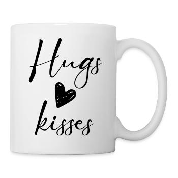 hugs kisses - Mug - white - Right
