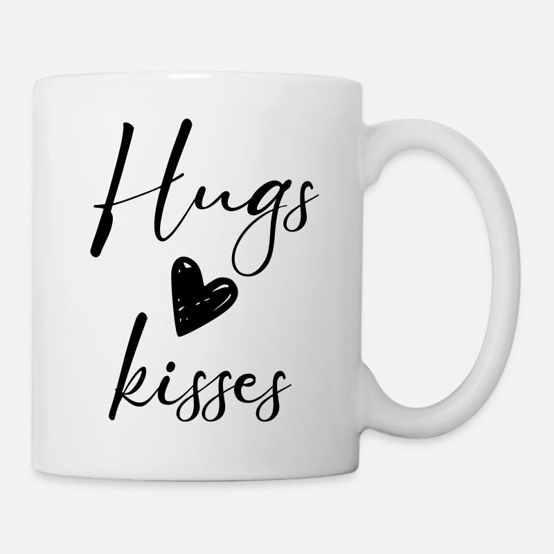 Câlins Bisous - Mug blanc - blanc