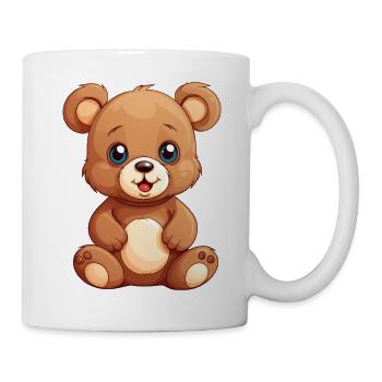 Niedlicher Bär für Kinder für Kinder - Tasse - Weiß - Rechts