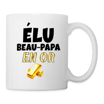Mon Beau-Papa Précieux En Or Cadeau Beau-père - Mug blanc - blanc - Droite