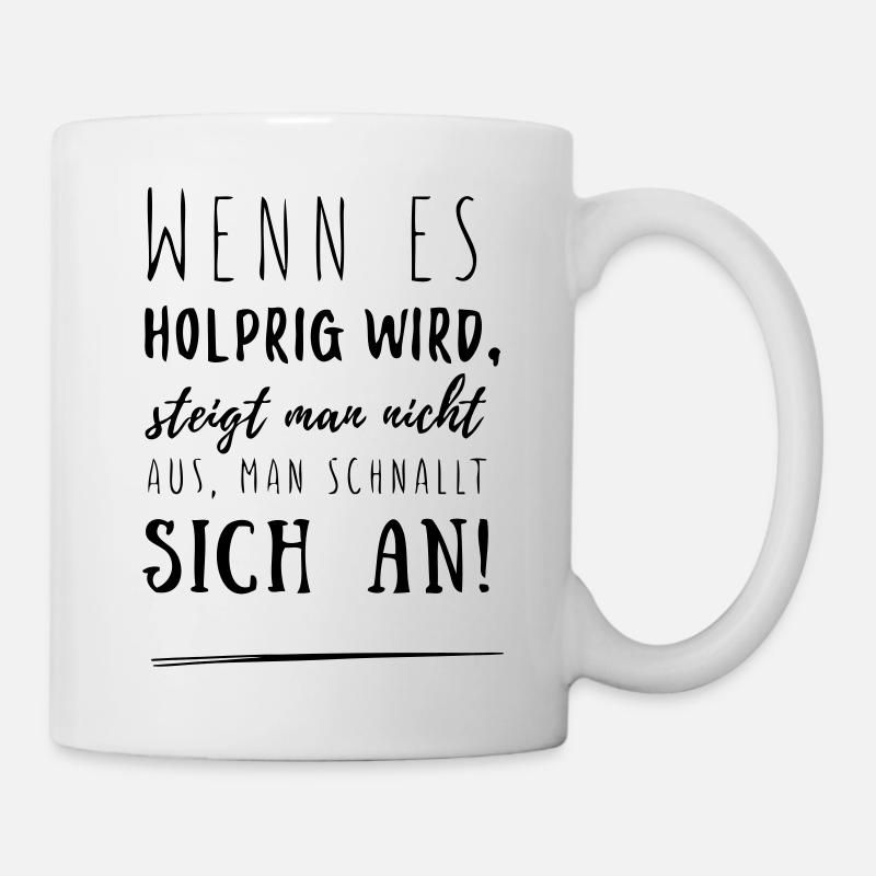holprig - Tasse - Weiß
