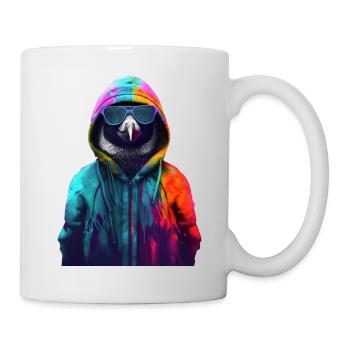 Penguin with Sunglasses Colorful Cool Penguins Bird - Mug - white - Right