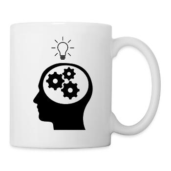 LOGO Engrenages - Mug blanc - blanc - Droite