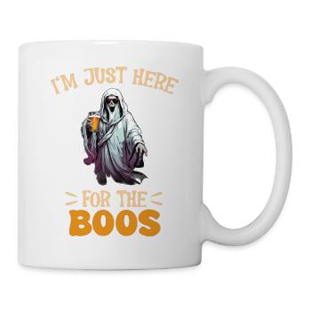 I'm Just Here For The Boos Drinking Beer Halloween - Tasse - Weiß - Rechts