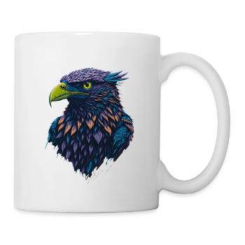Adler Graffiti - Tasse - Weiß - Rechts