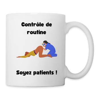 LOGO Soyez patients - Mug blanc - blanc - Droite