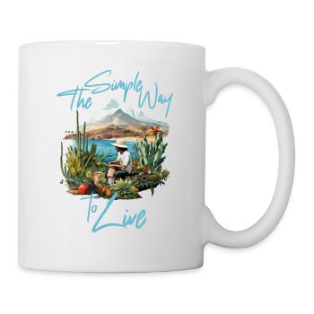 La façon simple de vivre - Mug blanc - blanc - Droite