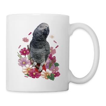 The grey parrot - Mug - white - Right